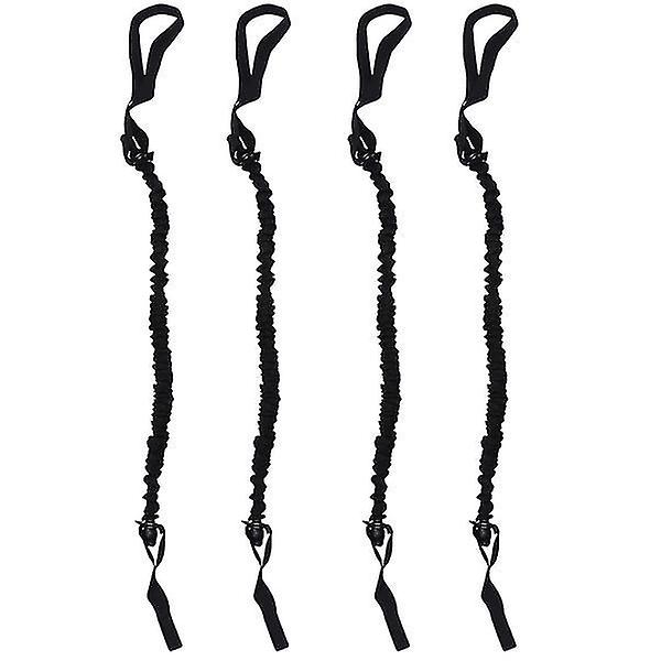 4pcs Ab Roller Pull Ropes Abdominal Wheel Pull Ropes Ab Muscle Training Bands