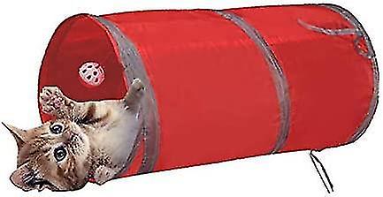 Interactive Foldable Lightweight 5 Tunnel Crinkle Maze With Bobble And Bell For Cat, Small Rabbit