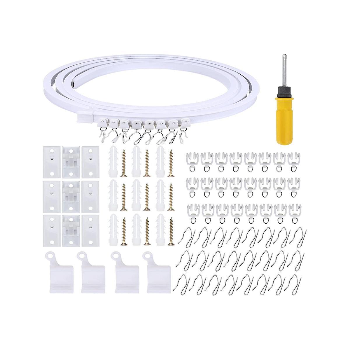 5 Metre Bendable Ceiling Curtain Rail, Flexible Ceiling Curtain Rail, Curtain Rail, Accessories, Cu