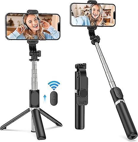 Tragbarer Selfie-Stick, Handstativ mit abnehmbarer drahtloser Fernbedienung und Mini-Stativständer Selfie-Stick für Iphone 13, 12, 11, Xr, X, 8, 7, Pro, Max