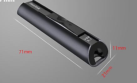 Cz880 Usb3.1 High Speed U Disk Ssd Solid State Performance Drive 64g 128g 256g