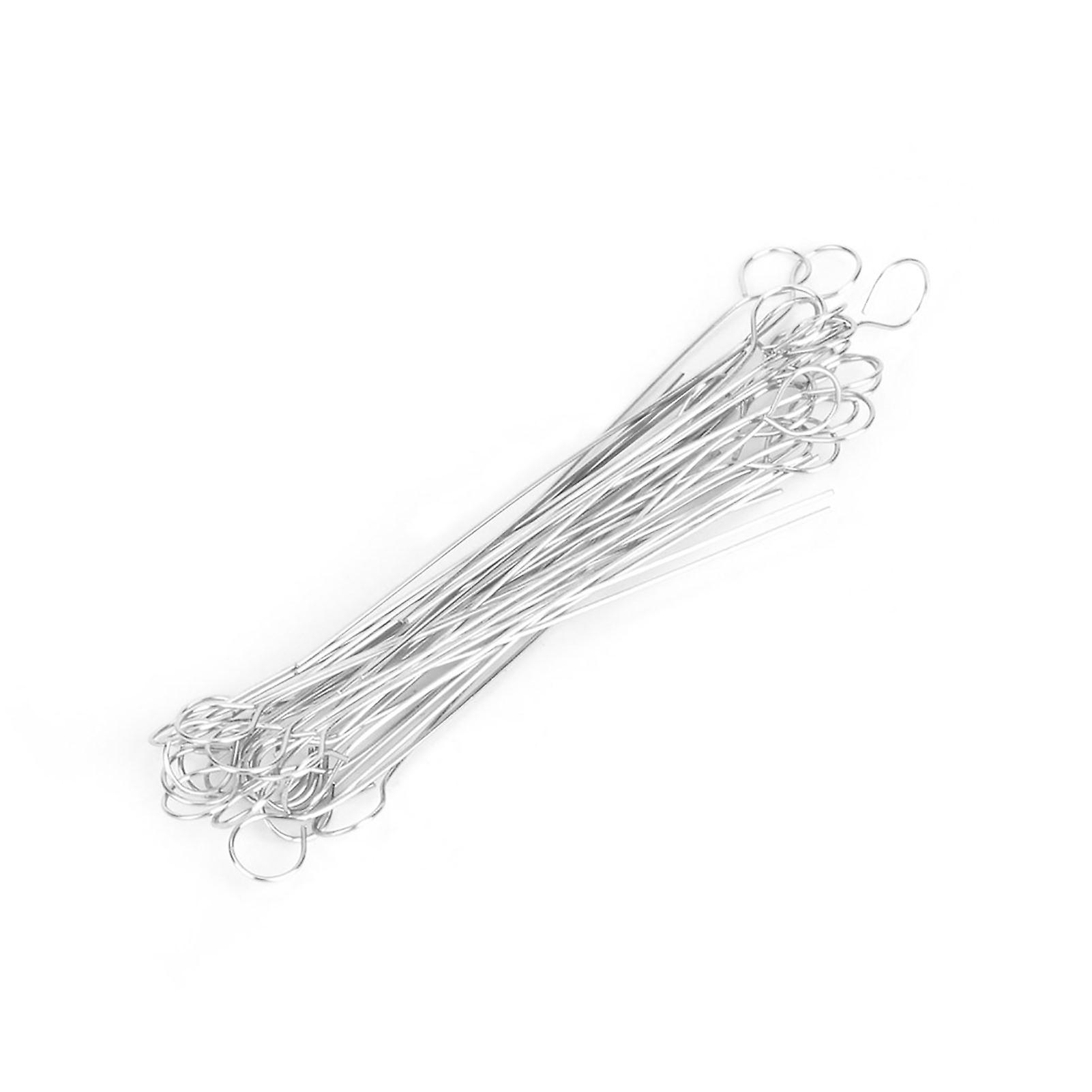 50pcs Nichrome Tips, Inoculating Loop Nichrome Tips, Riutilizzabili Inoculating Loop Holders per Laboratorio (5mm) U6F65