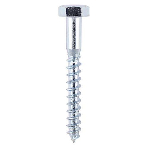 TIMco Coach Screw BZP 6 x 70mm Box Qty 200