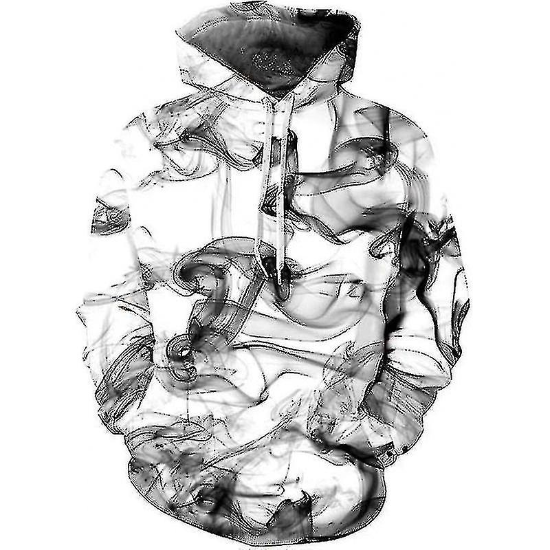 Gorgeous pattern 3d digital printing large size loose hooded men's sweatshirt pullover 6545601