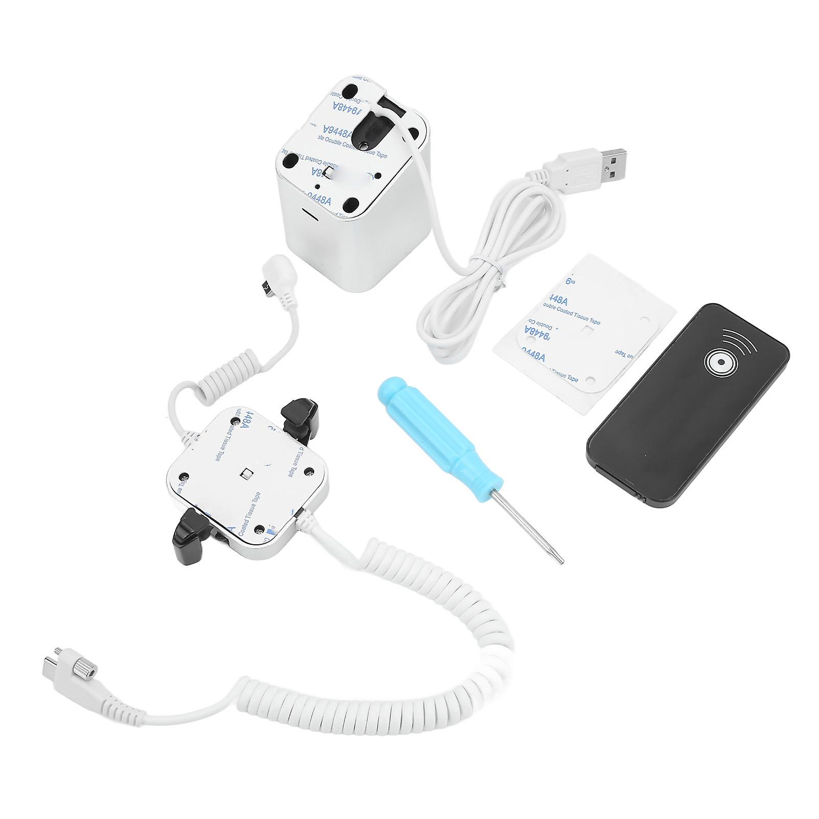 Secure Phone Display Stand with Alarm, Remote Control & Adjustable Viewing Angle