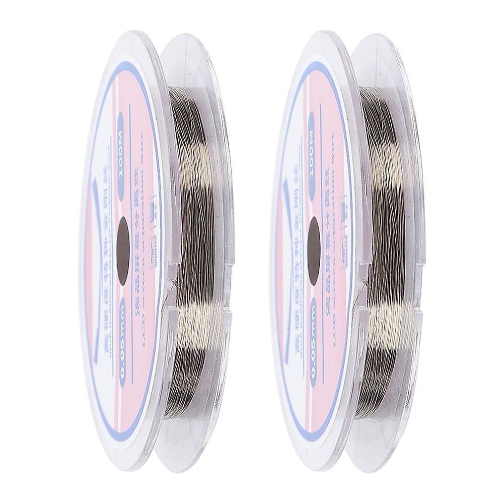 2Pcs Metal Wire Cutting Line 0.05mm x 100m LCD Separator