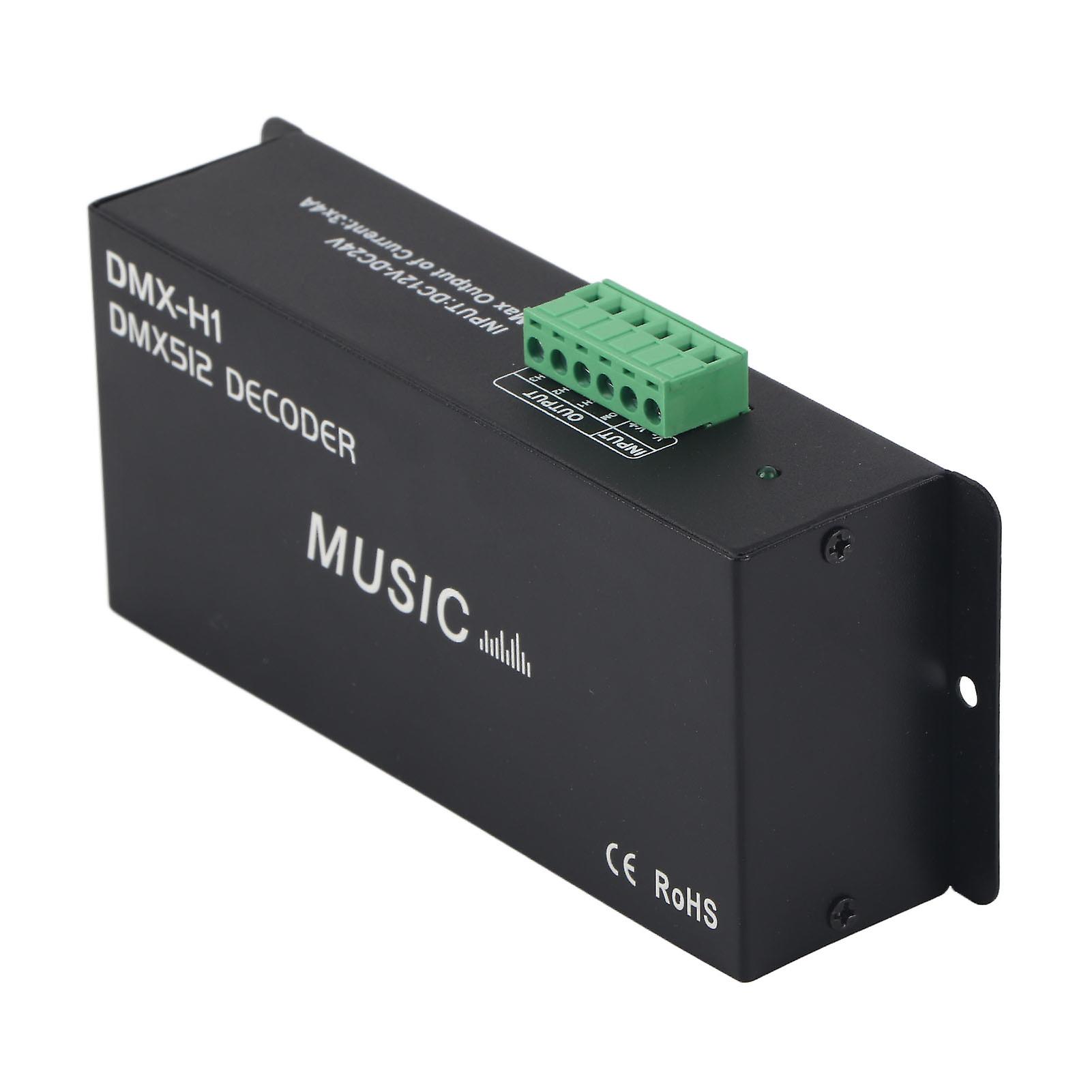 3 Channel DMX Decoder Controller 16.4x6.5x4cm 12A RGB Dimming