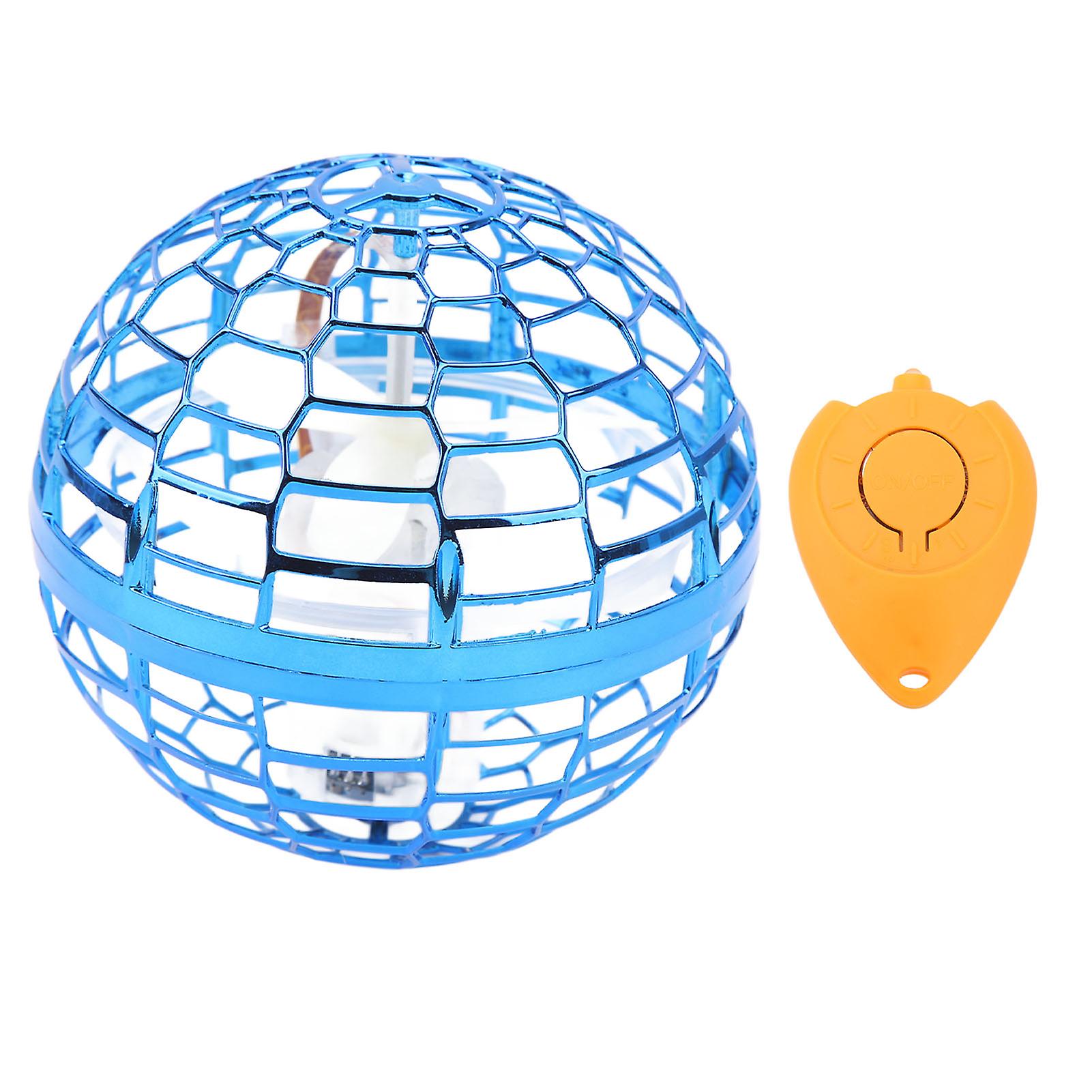 UFO Motion Sensor Flying Ball Toy LED Hover Ball Magic Sphere for Kids Interactive Play Rechargeable with Remote Control in Blu