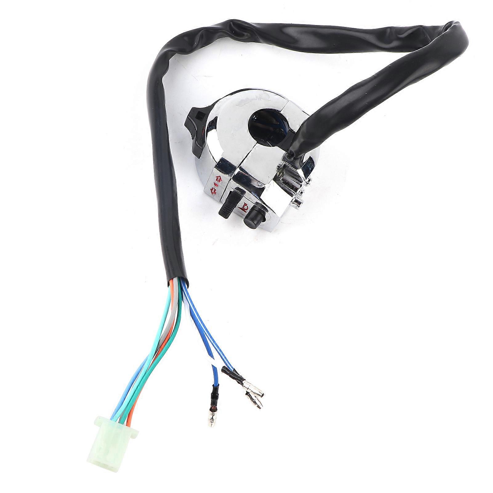 Motorcycle function switch, horn, turn signal, indicator, for 22 mm handlebars