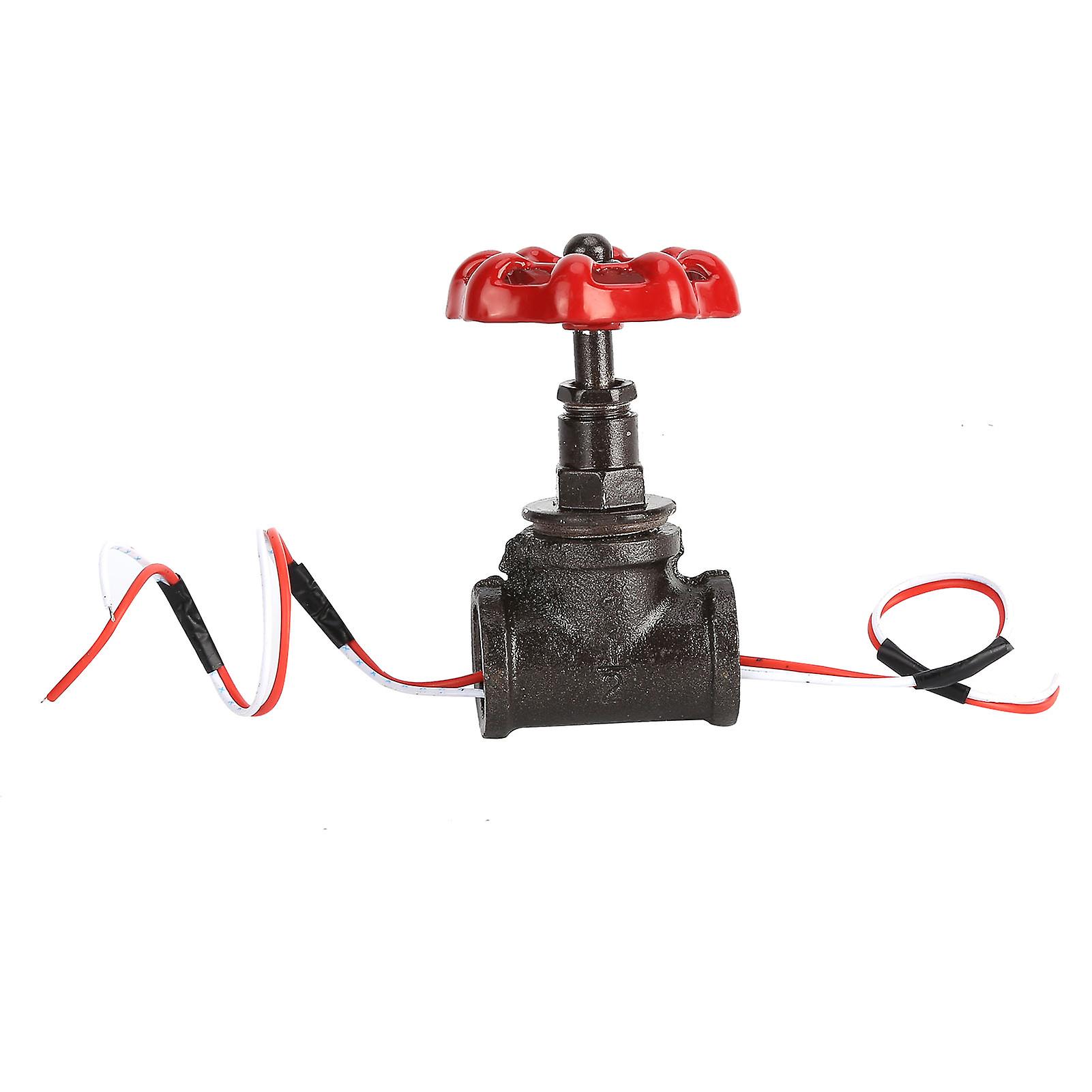 Interrupteur d'éclairage à valve d'arrêt G1/2 po de style steampunk rétro avec fil pour lampe à tuyau d'eau, lampe vintage
