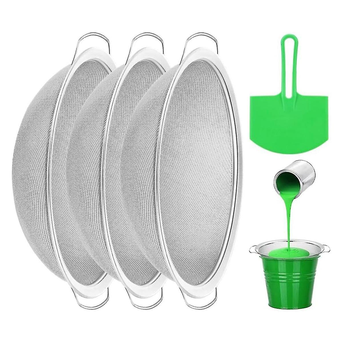 Feinmaschiges Farbsieb 60 Mesh Edelstahl-Farbsieb Passend für 5-Gallonen-Eimer zum Filtern von Kobolden
