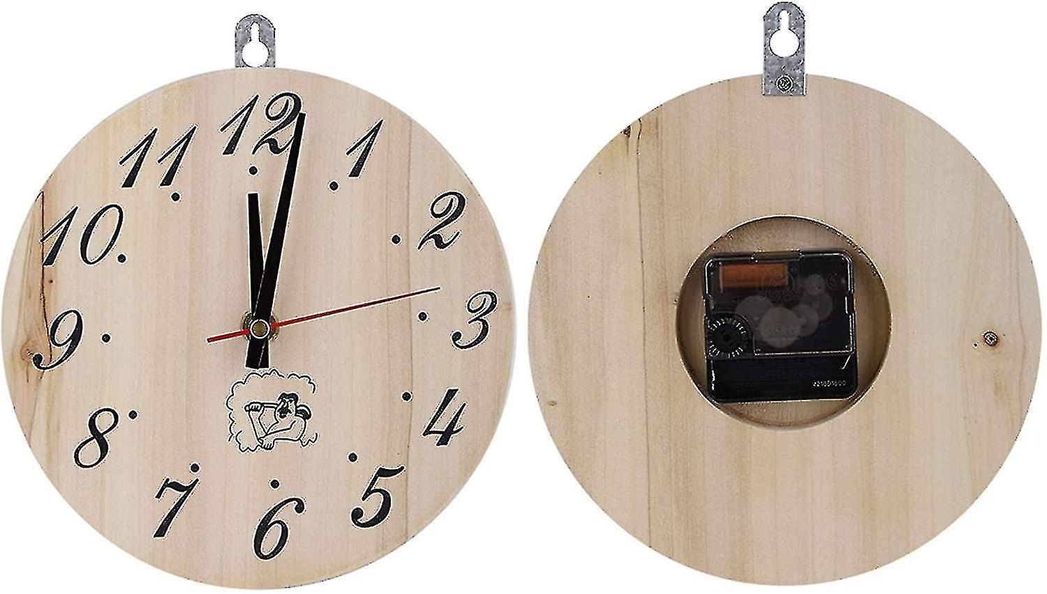 Sauna Houten Klok, 8 Inch Sauna Klok Decoratieve Timer Klok Voor Sauna Accessoire Sauna Kamer Decoratie