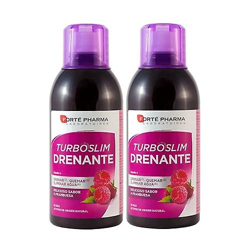 Raspberry Draining Turboslim Pack 2 units of 500ml