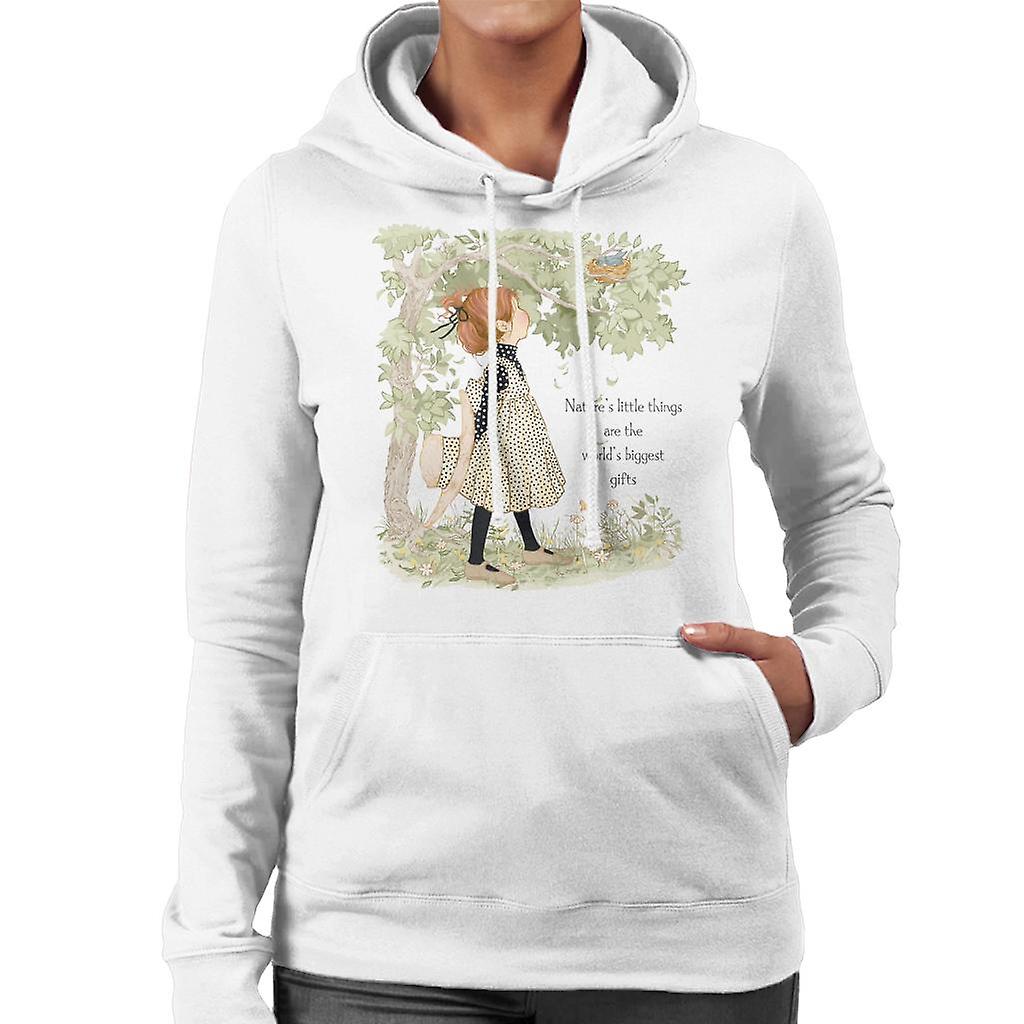 Holly Hobbie Natures Little Things Dark Text Women's Hooded Sweatshirt