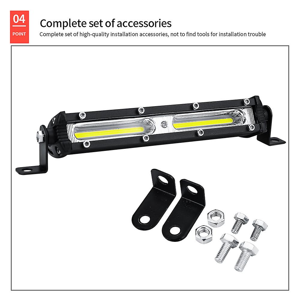 Car LED Work Light 12V 24V LED Spotlight Work Light Bar 6500K Strip light