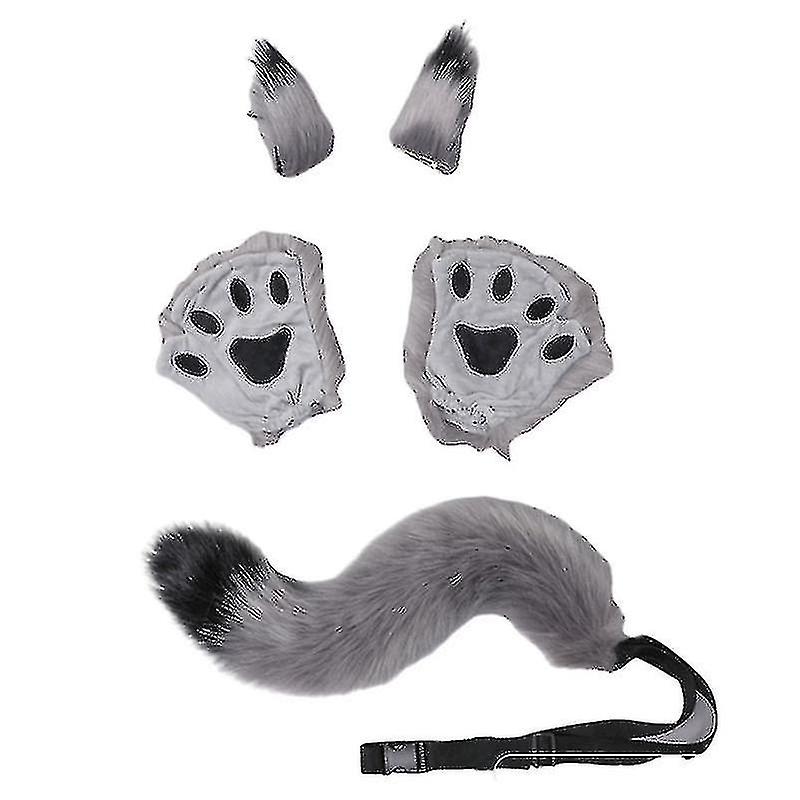 Súprava kostýmov Fox Fur Tail - obrovský chlpatý chvost pre tínedžerov a dospelých