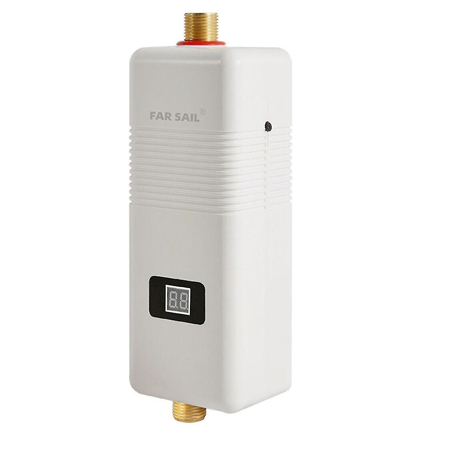 Tankless shower heater under sink faucet for electric hot water system: Winter Edition