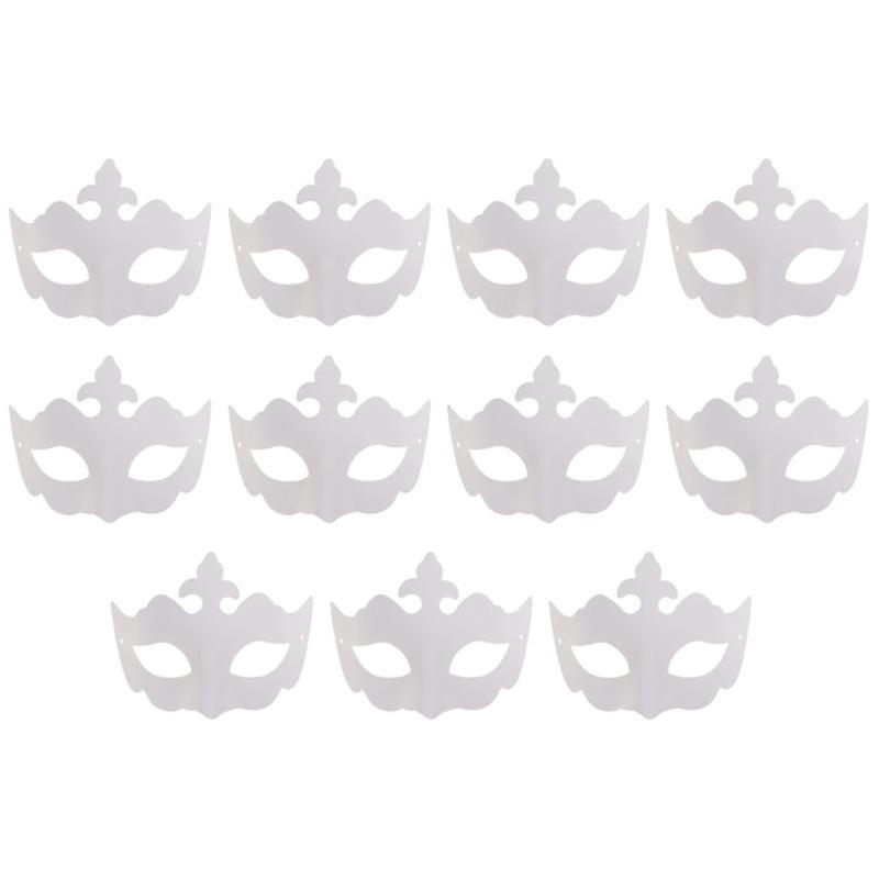 10pcs Diy Blank Mask