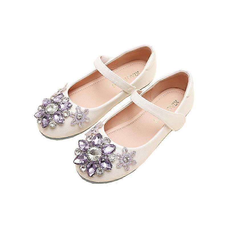 Girl Elsa Princess Shoes Performance Crystal Shoes Girl Gift
