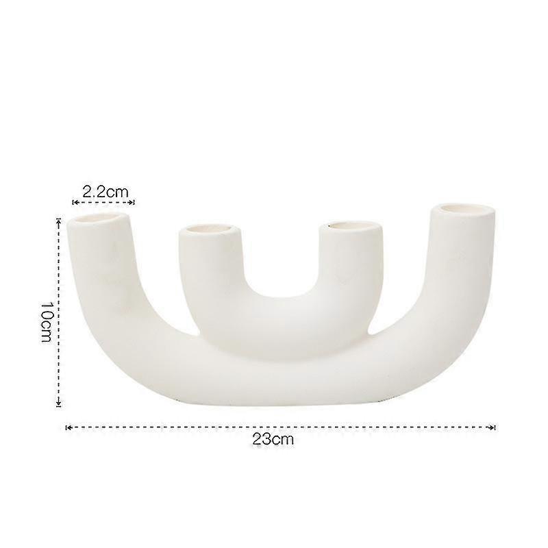 1pc 촛대 홀더 세라믹 장식 사진 홈 장식 북유럽 홈 장식 세라믹 촛대 촛대