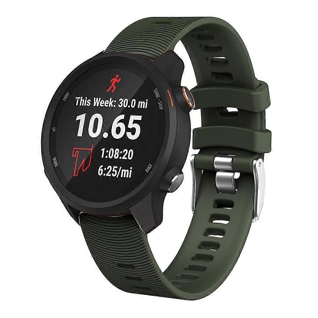Silicone Wrist Strap Watchband For Garmin Forerunner 245