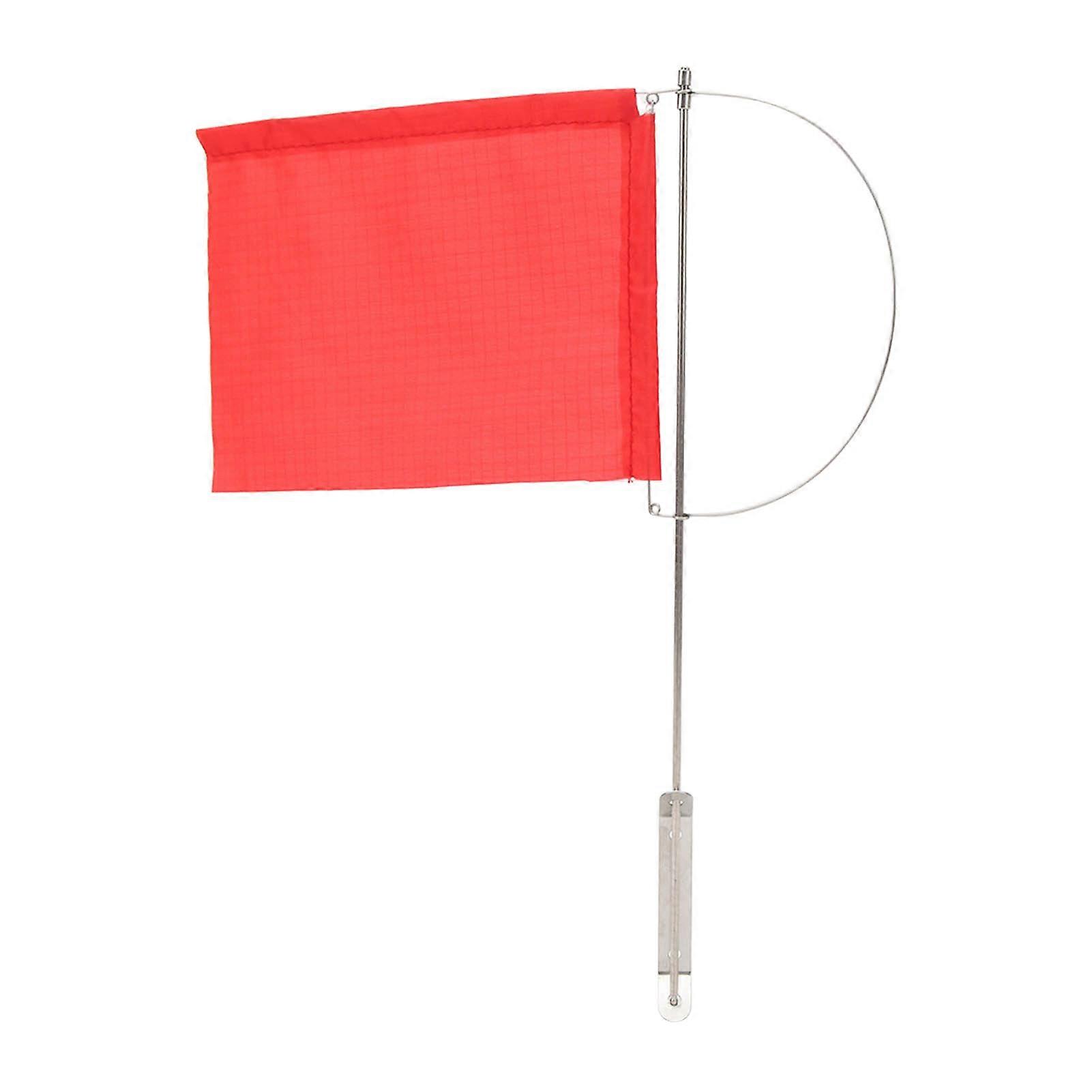 Wind Indicator Flag Monotypes Marine Mast Flag Wind Indicator Stainless Steel Red Boat Flag for Sailboat Yacht 185x135mm / 7.28x5.31 in