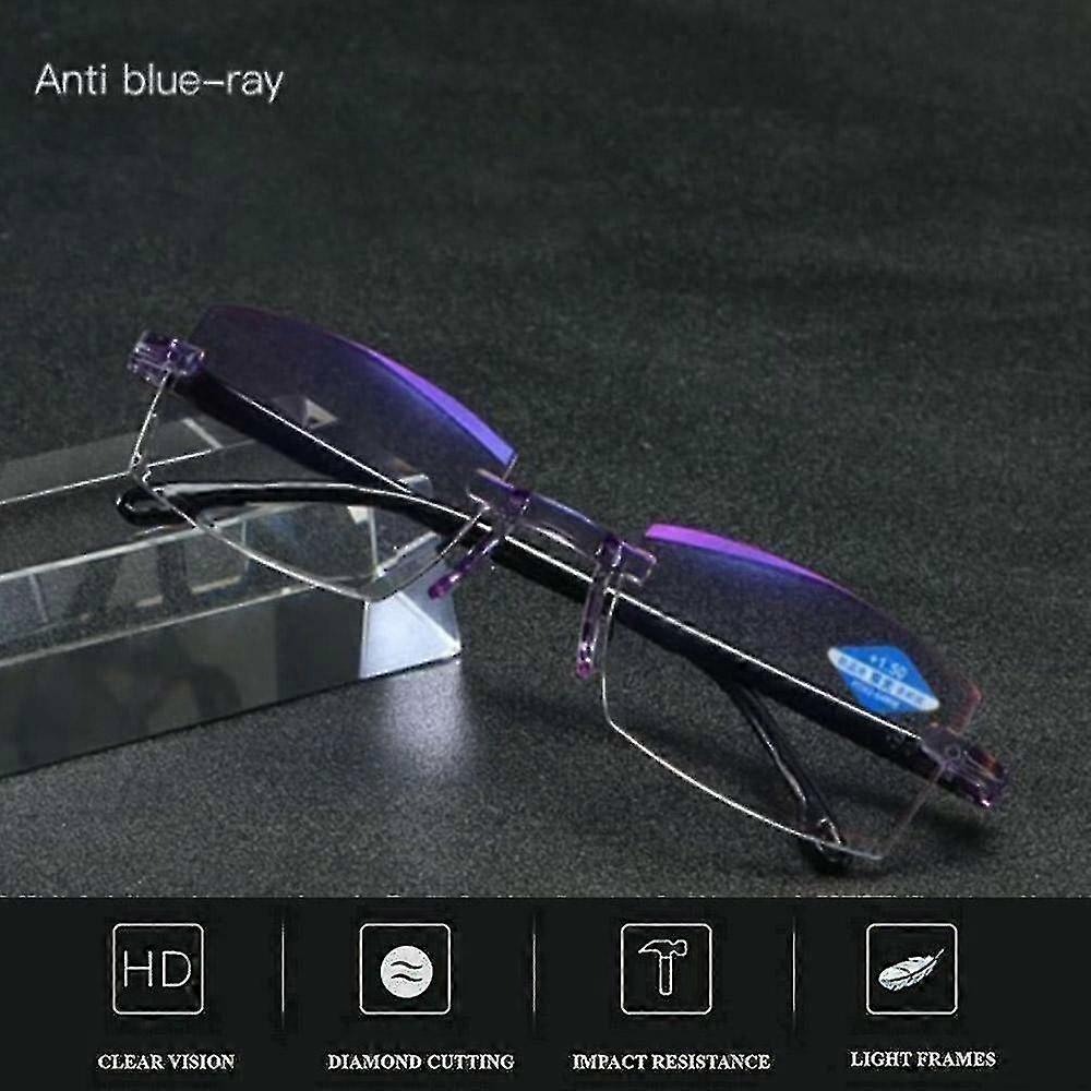 High Hardness Anti-blue Progressive Far And Near Dual Use Reading Eyeglasses