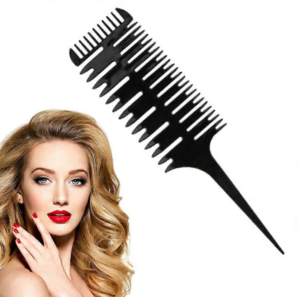 Fish bone comb 3-Way Hair Highlighting Sectioning Comb Weaving Sectioning Foiling Comb Styling Hair Dyeing Combs for Hair Coloring