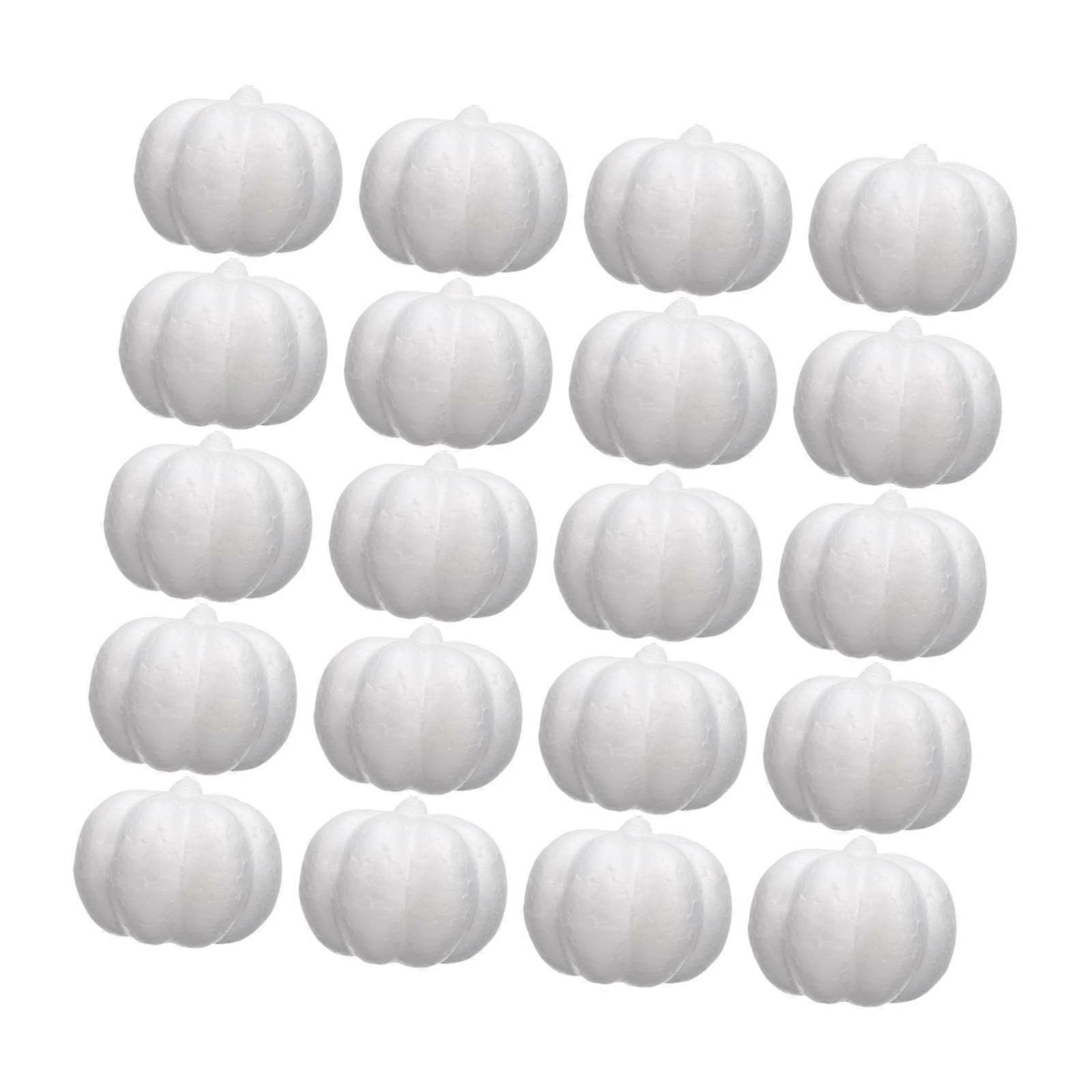 20 Adet Köpük Kabaklar Cadılar Bayramı Okul Projesi Noel için El Yapımı DIY Sanatlar