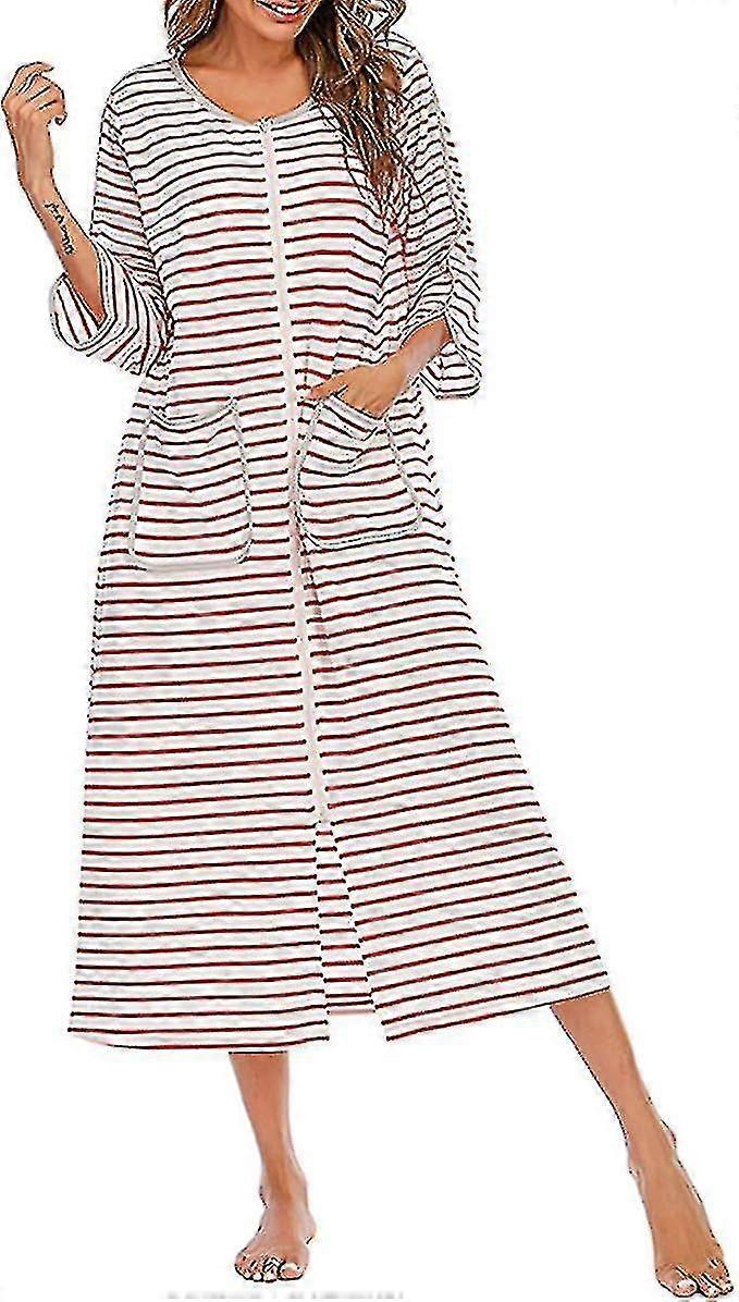 חלוקי נשים, חלוק נשים עם רוכסן, חלוק בית רך עם רוכסן ושרוולים קצרים/ארוכים, חלוק רחצה עם כיסים, בגדי לילה, הלבשת