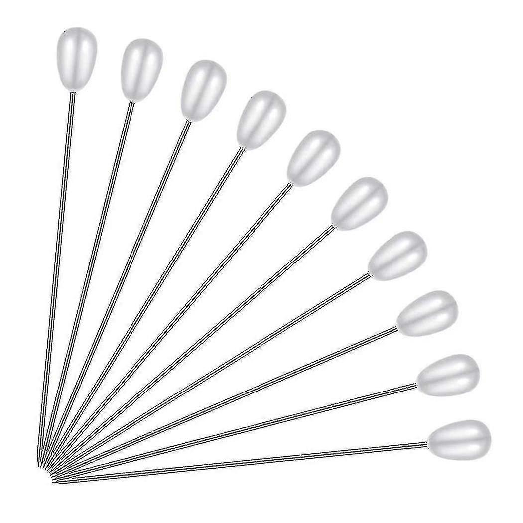 400 Pcs Long Teardrop Pearl Pins Straight Corsage Pins Sewing Pins Boutonniere Pins For Sewing Craf