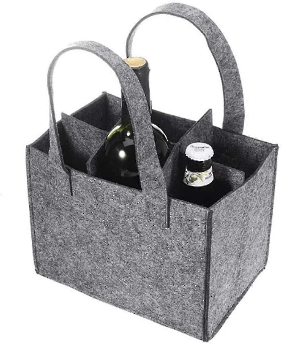 Bottle Carrier 6 Bottles Bottle Bag Bottle Basket Wine Bag For Parties Outings-Yvan