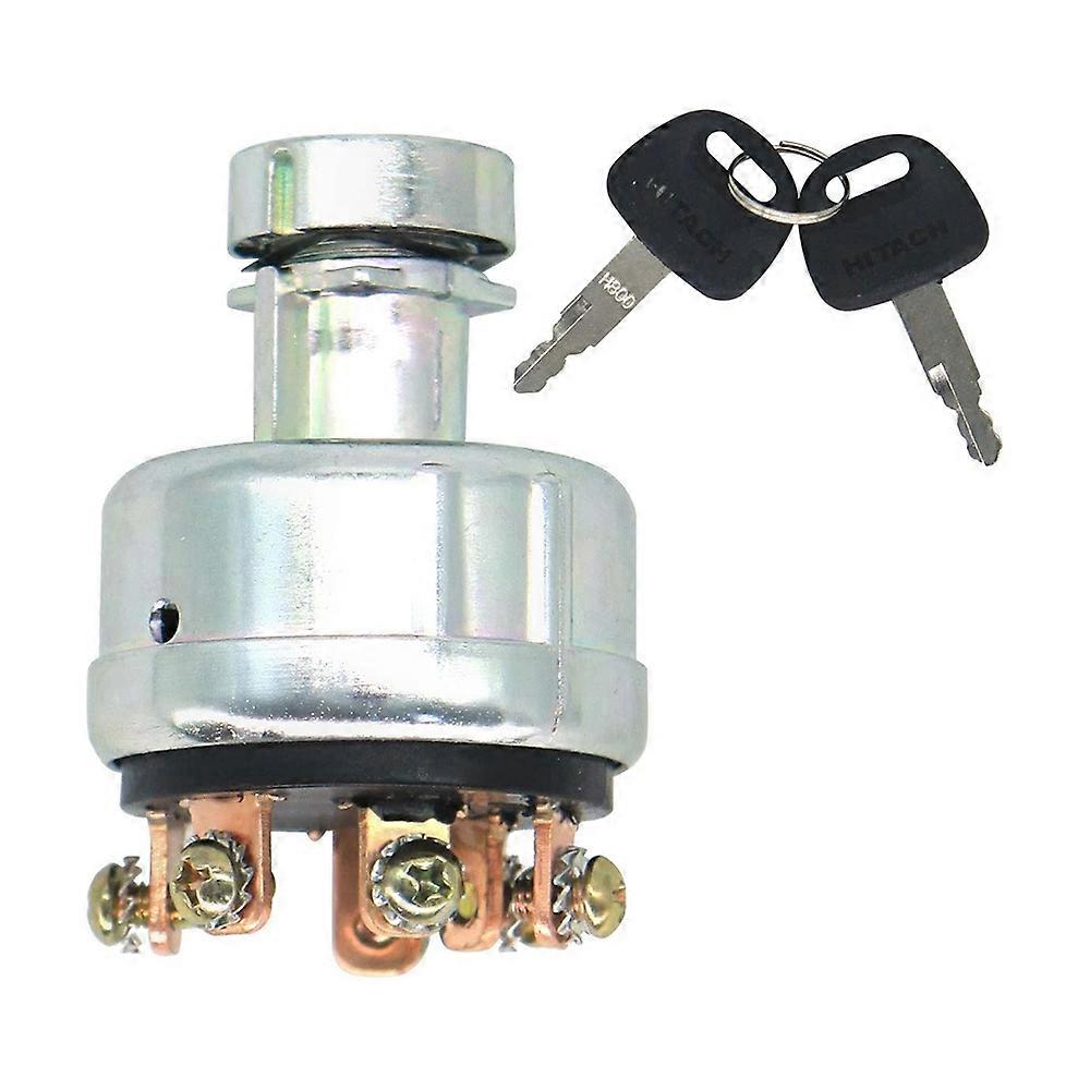 4186743 4186745 Ignition Switch with 2 Keys for EX160WD EX200 Excavator Ignition Switch Lock Cylind