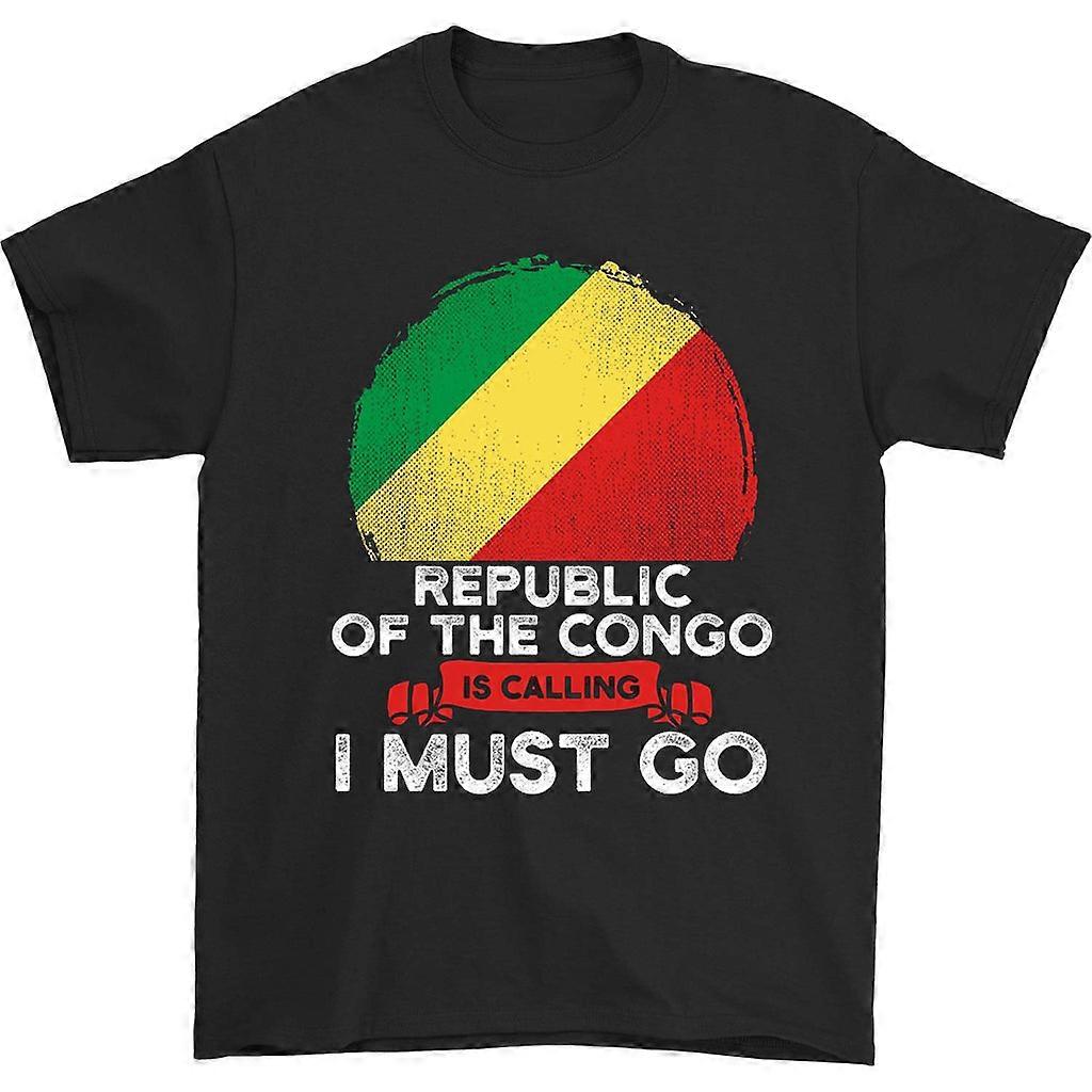 Republiek Congo roept Ik Moet Gaan T-shirt