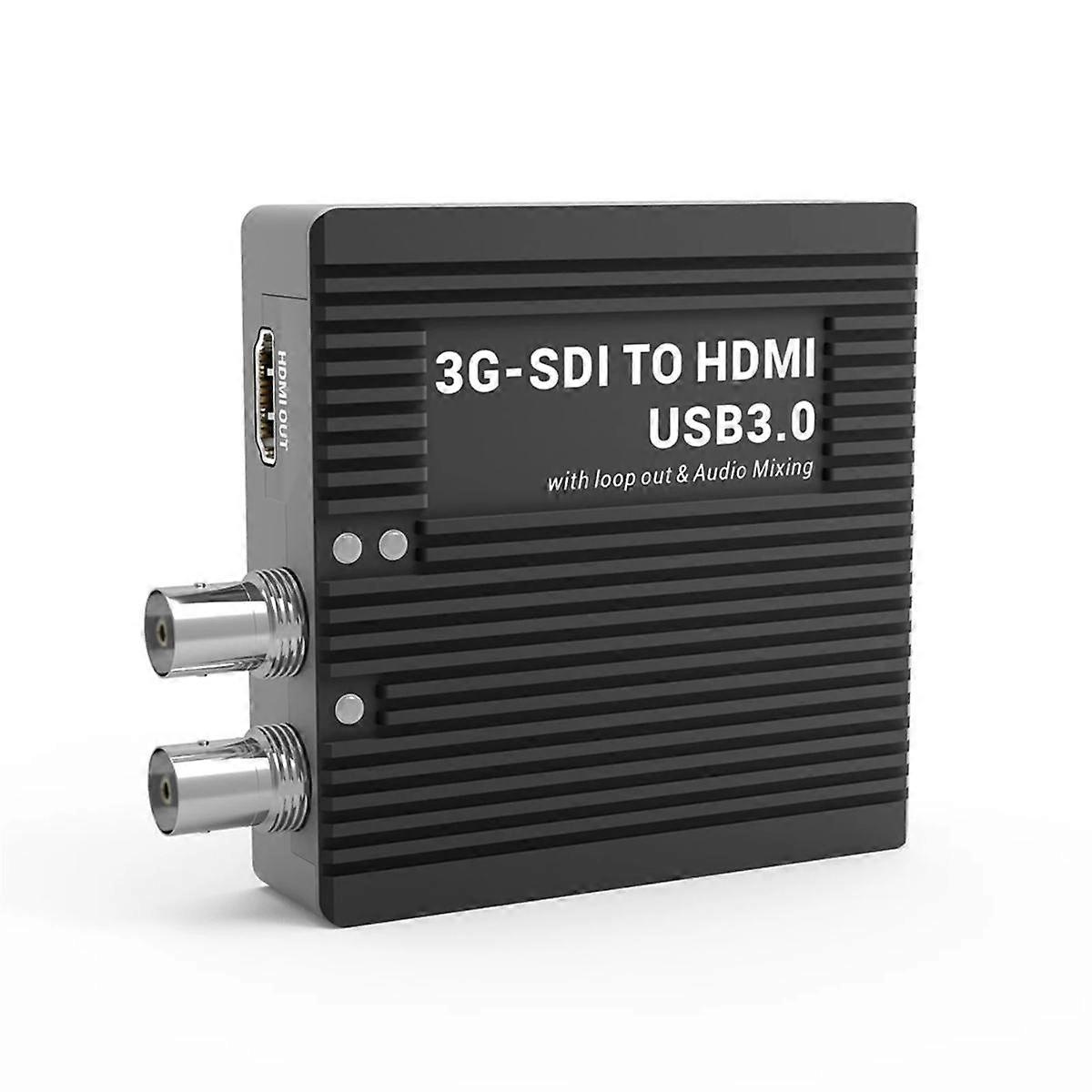 SDI ZU USB Video Capture Card SDI TO -kompatibler Konverter 1080P 60Fps SDI Loop Out & Audio Mixing, SDI ZU UVC / , MIC