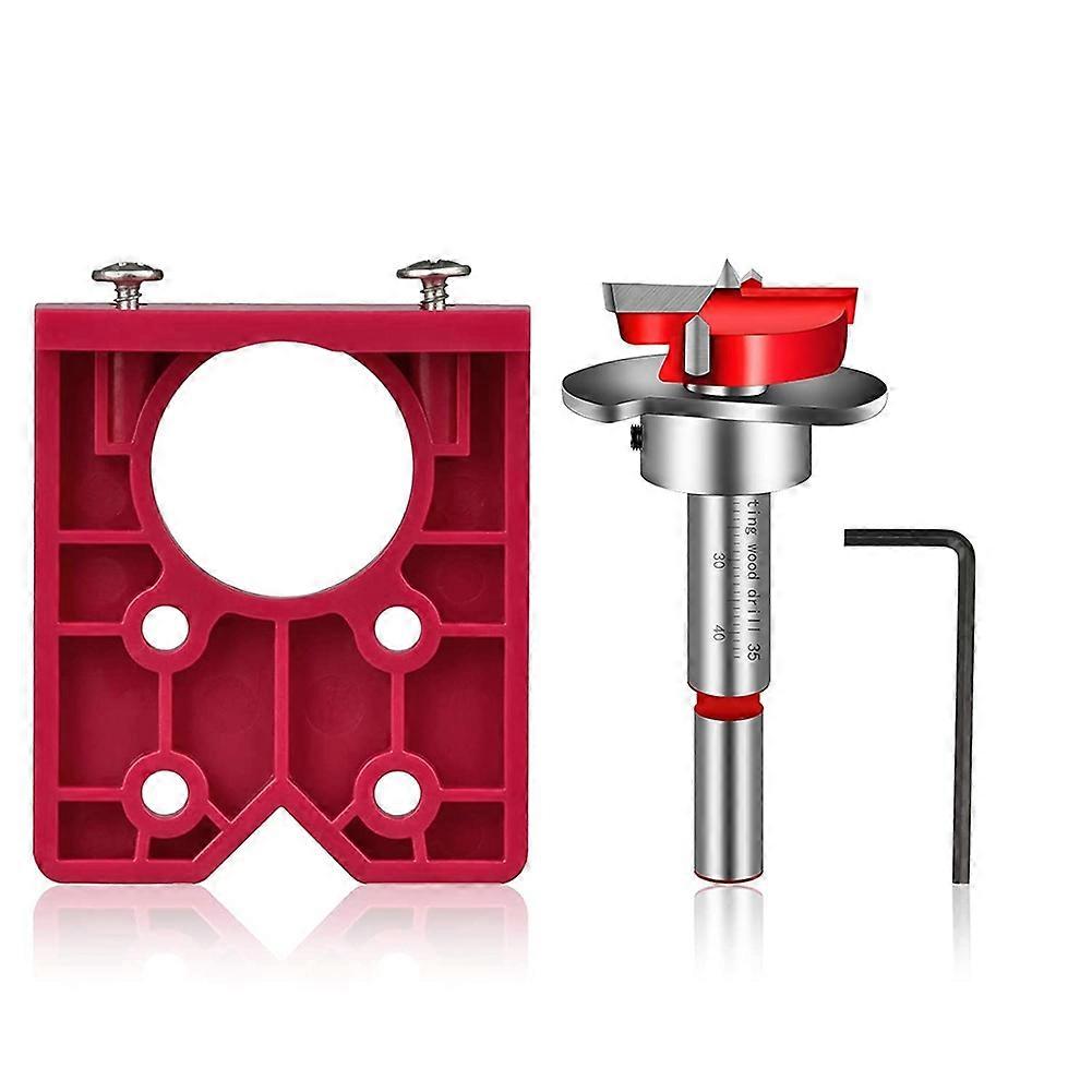 35mm Hinge Jig Drill Guide Sets Door Hinge Drill Hole Cutter Concealed Hinge Jig with Bit Positione