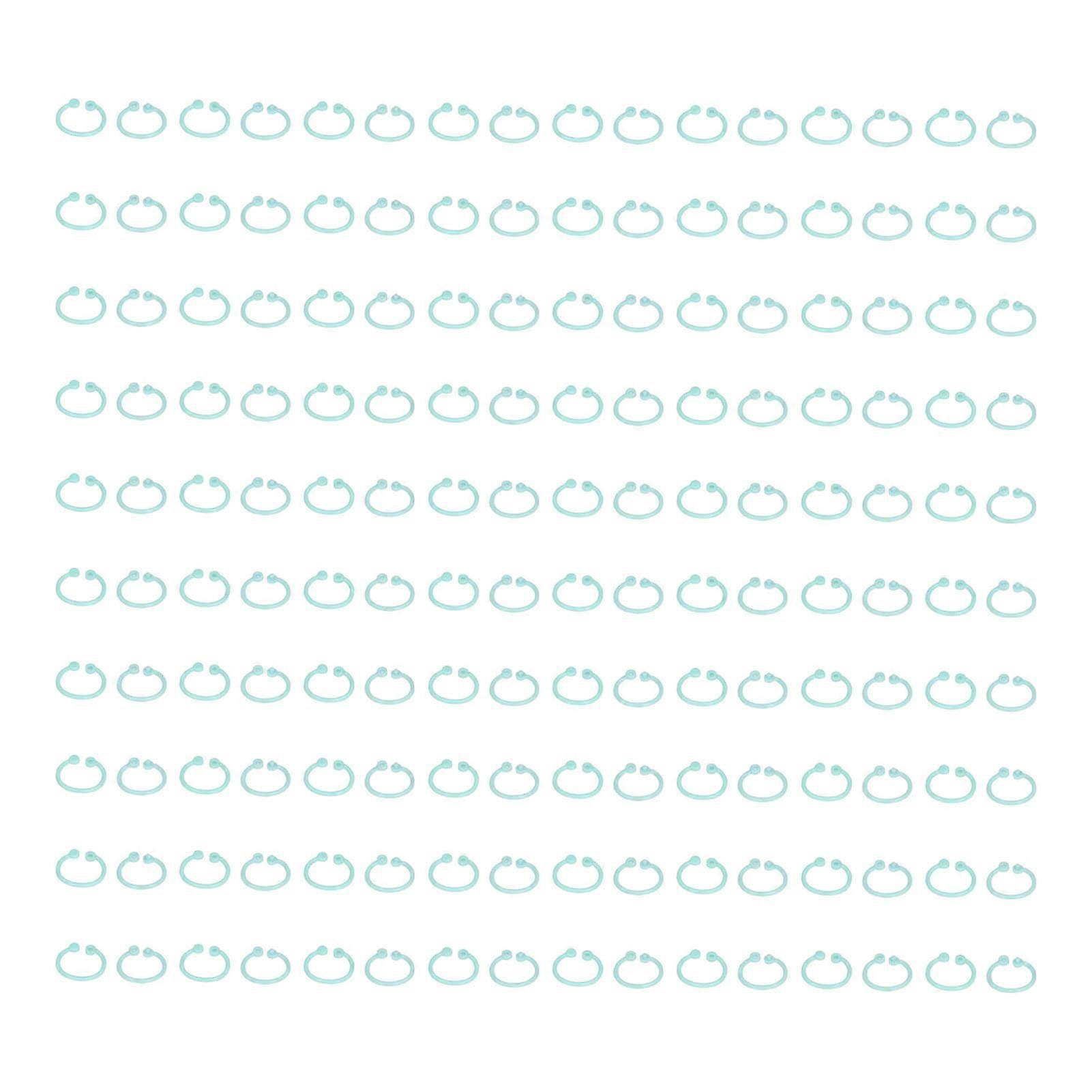 160Pcs Binder Rings PE Material Durable Easy Operation Wide Application Book Rings for Keys DocumentHYH-15(Green)