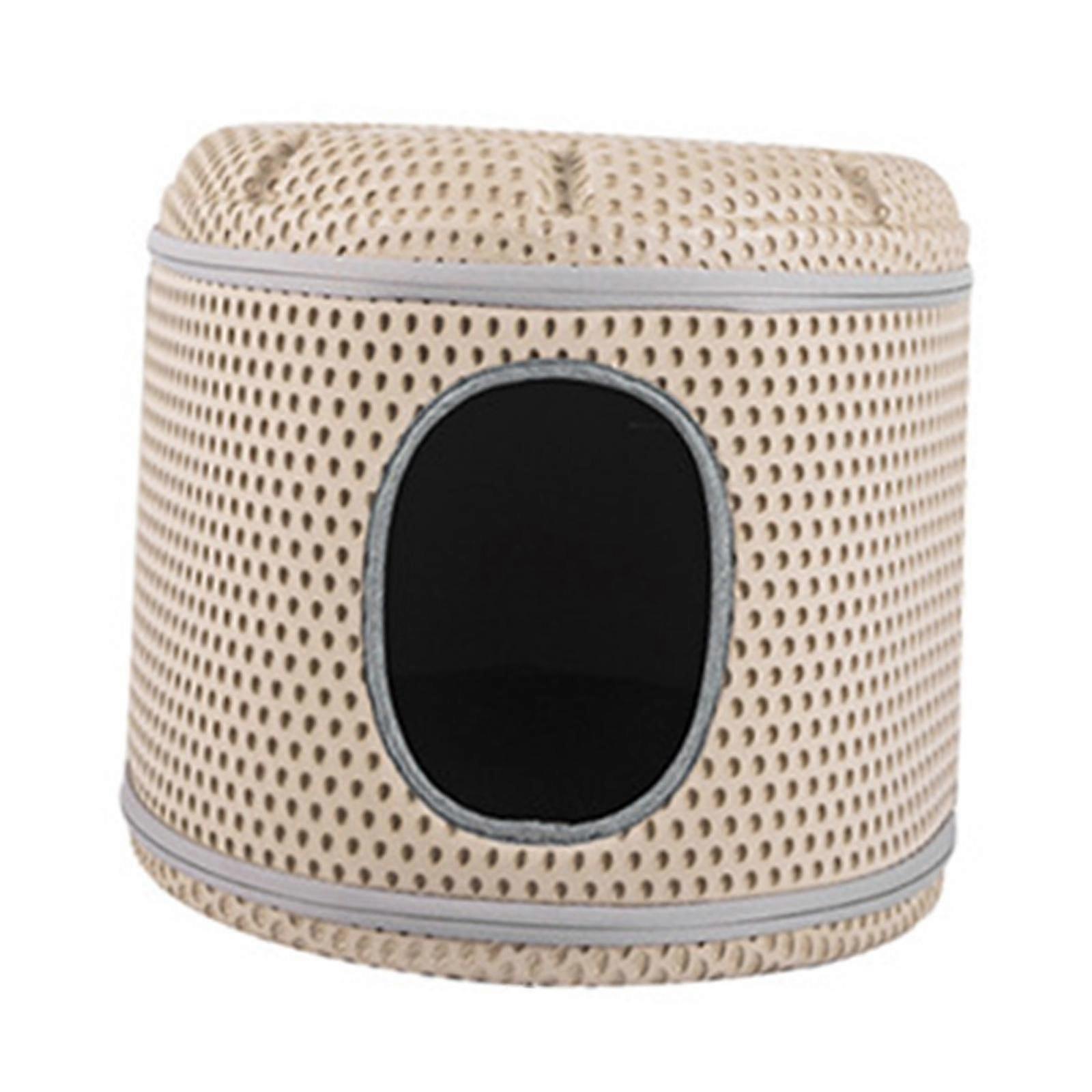 Cat Bed Cave Rest Sleeping Cozy Pets Cat Nest for Pomeranian Kitten Chihuahua brown