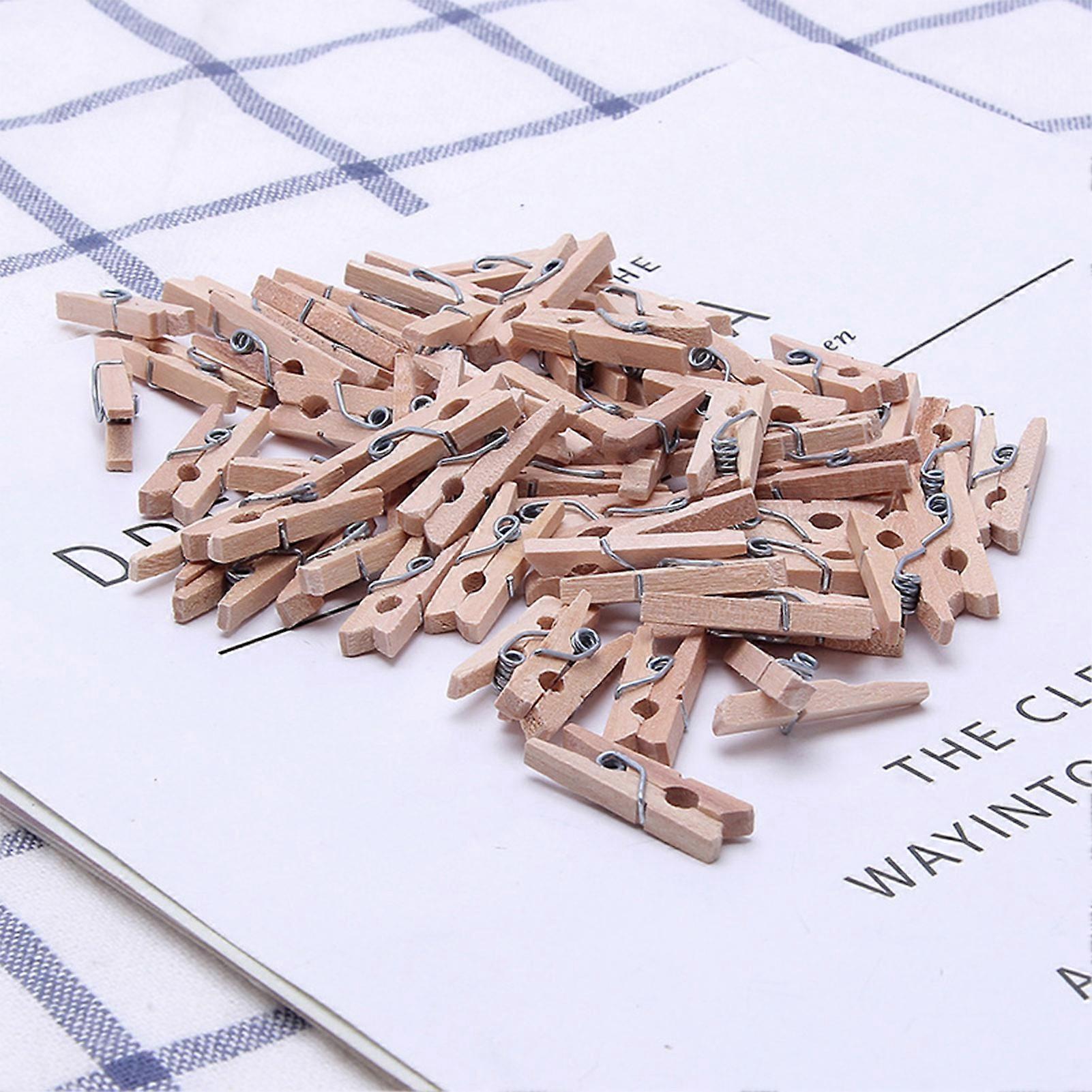 2.5cm Small Solid Color Clothespins Solid Color Decorative Portable Pages Clip for Photos and Card Making