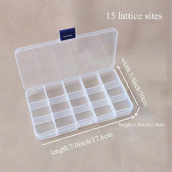 Practical Plastic Compartment Storage Jewelry Beads Box Case Holder Craft Organizer