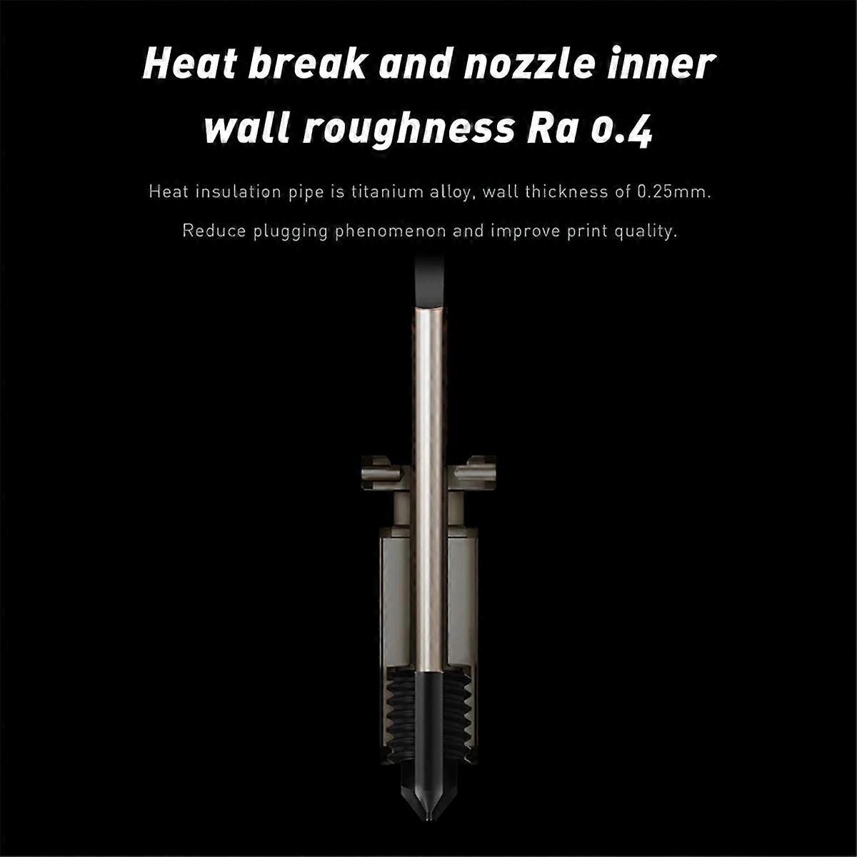 V3.0 Hotend+P1P Heating Rod Thermistor Kit for Hotend Nozzle Hardened Steel Nozzle for Print Head