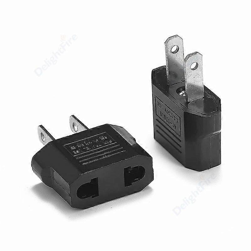 100pcs Plug Adapter EU To US Adapter Power Converter US MX CA Electrical Socket Euro European To US AC Outlet