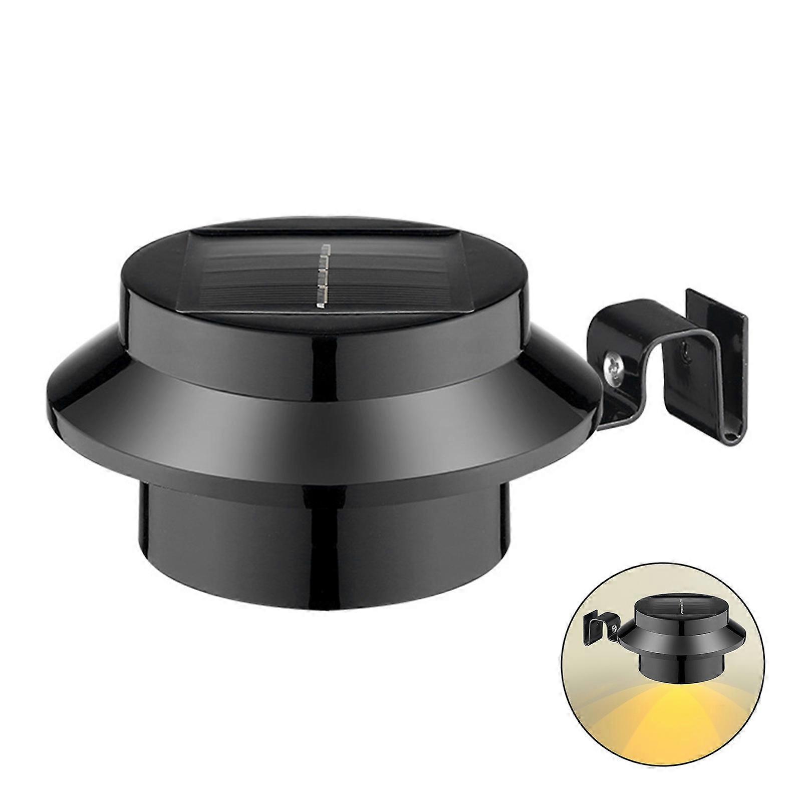 Warm/White Light Solar Fence Light Water Resistant Outside Light Decor for Ourdoor Garden