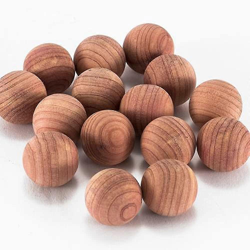 50pcs Blocchi di cedro per la conservazione dei vestiti Naturale Aromatico Cedro Balls Armadio Deodorante Vestiti Protezione Mustiness Prevenzione