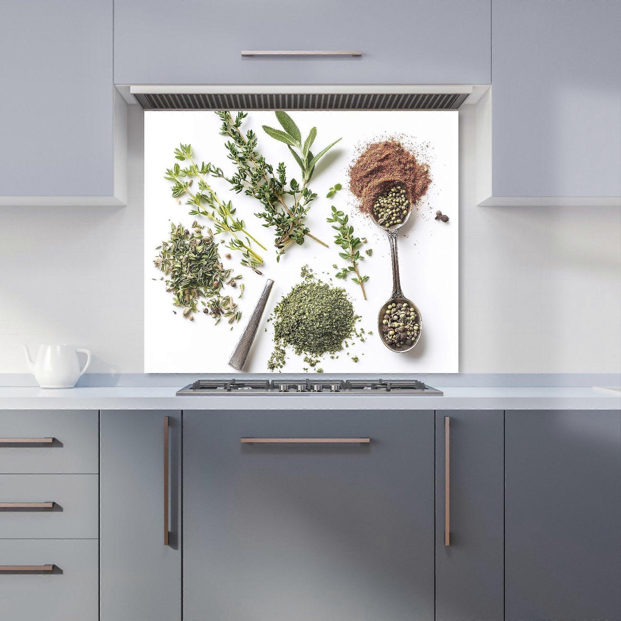 Spice And Herb Medley Kitchen Splashback