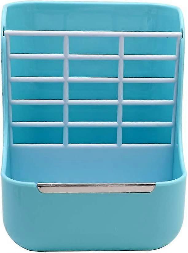Farm & Ranch 2-in-1 Pet Feeder And Grass Frame For Rabbits, Chinchillas, Guinea Pigs, Small Animals, Bite Proof With Fixed Set (blue)