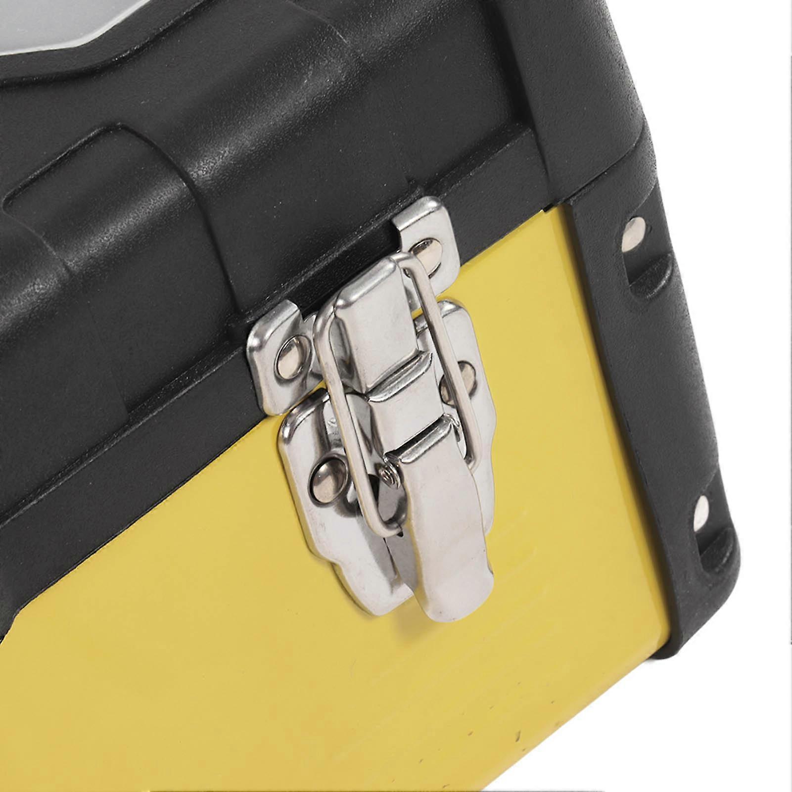 Tool Box Multifunction 15.6inch Large Capacity Double Layer Toolbox Organizer with Removable Tray