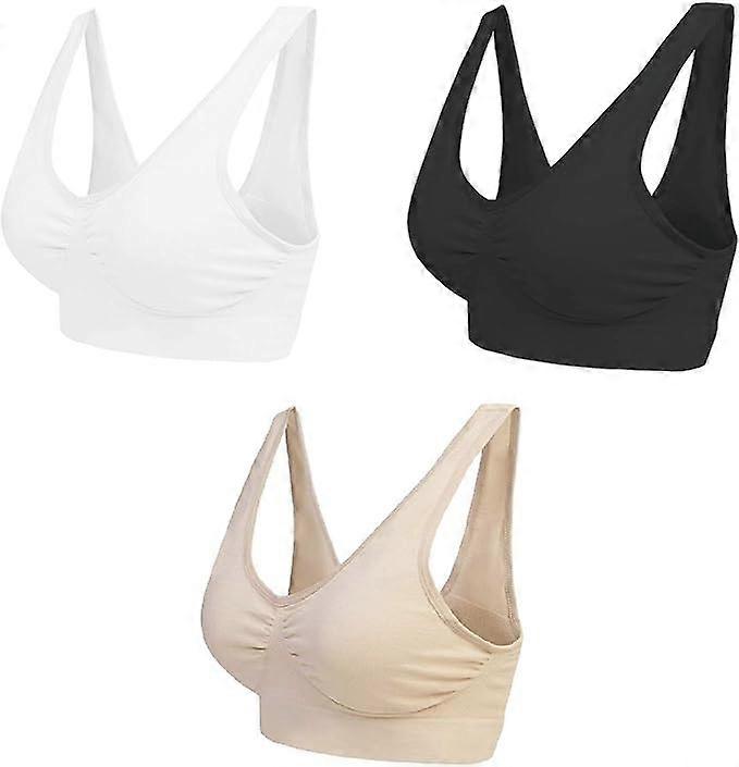 Women's Comfortable Bra, Classic Womens Bustier, Push Up and No Underwire, Pack of 1, Pack of 3