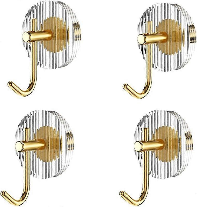 Wall Hooks Acrylic Robe Hooks,Non-Punching and Non-Marking, Advanced hardware hooks 4 pack