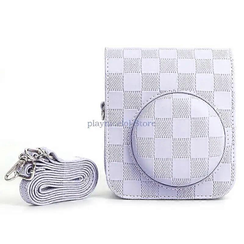 Lightweight Camera Case Crossbody PU Bag Fashion Pattern for Mini12 Cameras E8BA